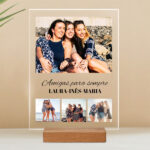 Placa Colagem de Fotografias com Textos personalizada Miniatura de Placa Colagem de Fotografias com Textos personalizada