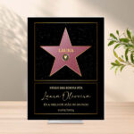 Placa Hollywood com Textos personalizada Miniatura de Placa Hollywood com Textos personalizada
