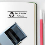 Miniatura de Carimbo personalizado para Professores com Desenho e Nome
