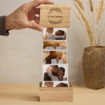 Caixa de Fotografias Acordeão para Casais Personalizada Miniatura de Caixa de Fotografias Acordeão para Casais Personalizada