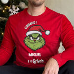 Pijama O Grinch com Nome personalizado Miniatura de Pijama O Grinch com Nome personalizado