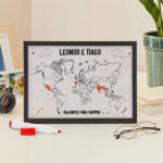 Miniatura de Placa Viajantes com Marcador e Textos Personalizada
