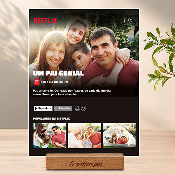 Placa Netflix personalizada