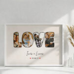 Miniatura de Póster Design LOVE com Data e Nomes Personalizados