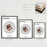 Miniatura de Póster com Letra de Música do Spotify em Espiral e Foto personalizada