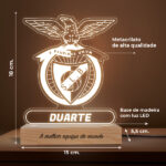 Miniatura de Candeeiro Escudo Benfica personalizada