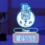 Miniatura de Relógio Despertador com Luz Escudo FC Porto personalizado