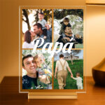 Miniatura de Candeeiro Papá com Colagem 4 Fotos personalizada