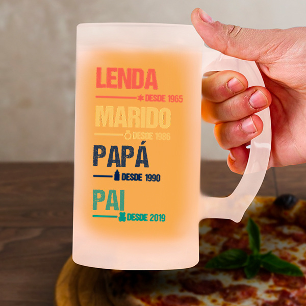 Caneca de Cerveja Lenda personalizada