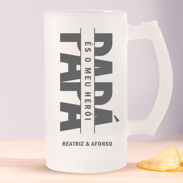 Caneca de Cerveja Pai personalizada