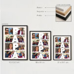 Miniatura de Póster Papá Vertical com Fotos Personalizadas