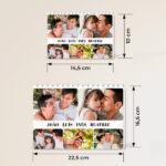 Miniatura de Puzzle de Blocos Retratos com Fotos e Texto Personalizado