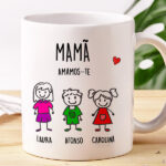 Miniatura de Caneca Bonecos com Texto personalizada