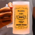 Miniatura de Caneca de Cerveja Etiqueta Whisky personalizada