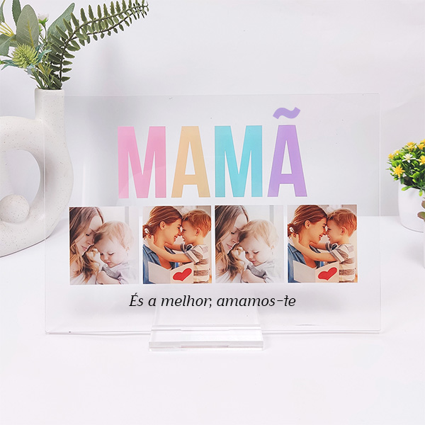 Candeeiro Mamã multicolor personalizado