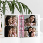 Miniatura de Caneca Mamã Cubos com Quatro Fotos personalizada