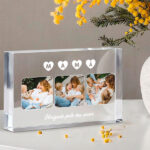Miniatura de Placa em Bloco para a Mãe com Fotografias Personalizadas