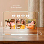Miniatura de Placa em Bloco para a Mãe com Fotografias Personalizadas