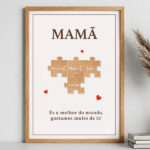 Póster Puzzle para a Mãe com Nomes Personalizados Miniatura de Póster Puzzle para a Mãe com Nomes Personalizados