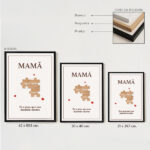 Miniatura de Póster Puzzle para a Mãe com Nomes Personalizados