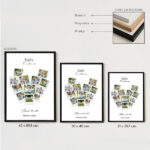 Miniatura de Póster para a Mãe em Forma de Coração com Fotografias Polaroid personalizadas