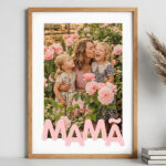 Póster para a Mãe com Fotografia personalizada Miniatura de Póster para a Mãe com Fotografia personalizada