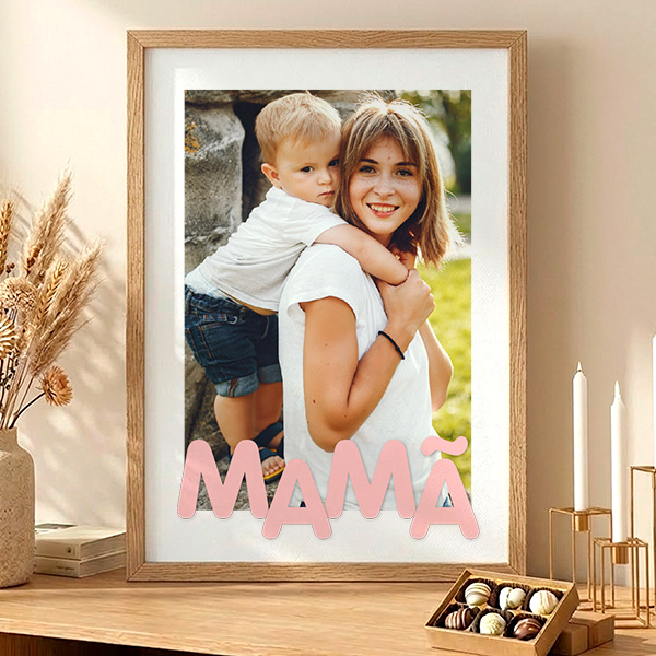 Póster para a Mãe com Fotografia personalizada