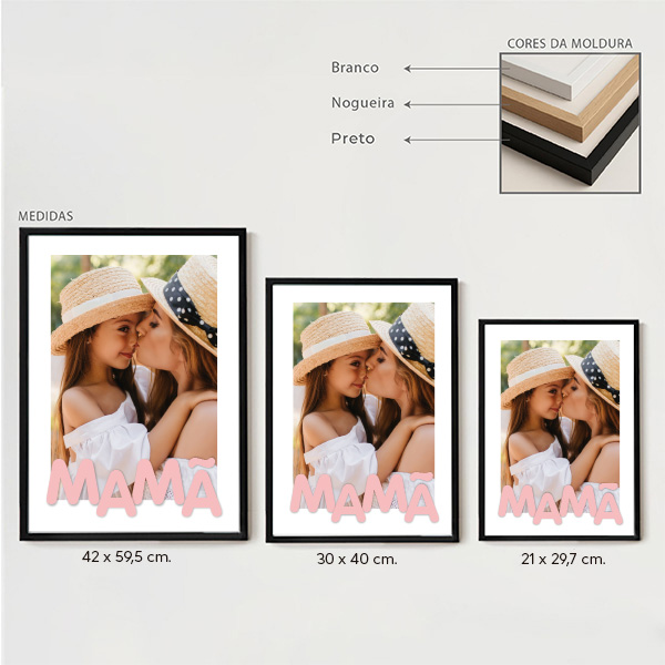 Póster para a Mãe com Fotografia personalizada