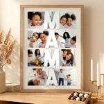 Miniatura de Póster Vertical para a Mãe com Fotografias personalizadas