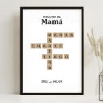 Miniatura de Póster Scrabble com Nomes personalizados