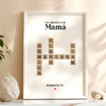 Miniatura de Póster Scrabble com Nomes personalizados