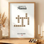 Miniatura de Póster Scrabble com Nomes personalizados