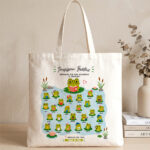 Tote Bag para Professores com Rãzinhas e Nomes personalizados Miniatura de Tote Bag para Professores com Rãzinhas e Nomes personalizados