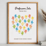 Póster para Professores com Mãos e Nomes personalizados Miniatura de Póster para Professores com Mãos e Nomes personalizados