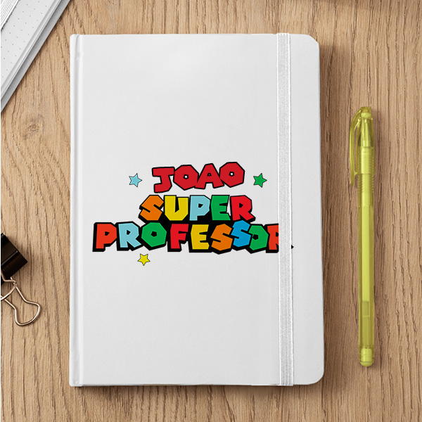 Caderno Super Professora com Nomes personalizados