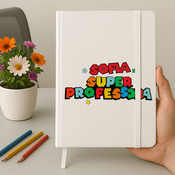 Caderno Super Professora com Nomes personalizados
