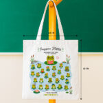 Miniatura de Tote Bag para Professores com Rãzinhas e Nomes personalizados