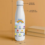 Miniatura de Garrafa Chuva com Nome e Texto personalizada