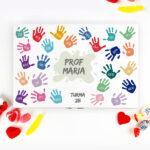Caixa de Doces Mãos Coloridas com Nomes e Texto personalizada Miniatura de Caixa de Doces Mãos Coloridas com Nomes e Texto personalizada