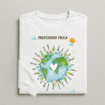 Miniatura de T-shirt Planeta para Professores com Nomes personalizados