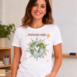 Miniatura de T-shirt Planeta para Professores com Nomes personalizados