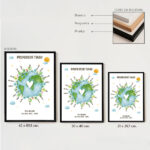 Miniatura de Póster Planeta com Nomes personalizados