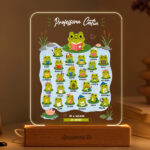 Candeeiro para Professora com Rãzinhas e Nomes personalizados Miniatura de Candeeiro para Professora com Rãzinhas e Nomes personalizados