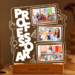 Candeeiro para Professor com 3 Fotografias Personalizadas Miniatura de Candeeiro para Professor com 3 Fotografias Personalizadas