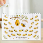 Puzzle de Blocos com Abelhinhas e Nomes personalizados Miniatura de Puzzle de Blocos com Abelhinhas e Nomes personalizados