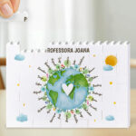 Puzzle de Blocos Planeta com Nomes personalizados Miniatura de Puzzle de Blocos Planeta com Nomes personalizados