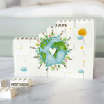 Miniatura de Puzzle de Blocos Planeta com Nomes personalizados
