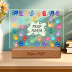 Placa Mãos com Nomes e Texto personalizada Miniatura de Placa Mãos com Nomes e Texto personalizada