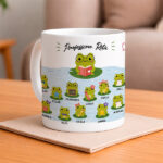 Caneca para professores com Rãzinhas e Nomes personalizados Miniatura de Caneca para professores com Rãzinhas e Nomes personalizados