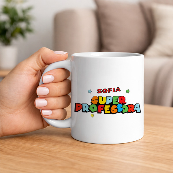 Caneca Super Profe com Nomes personalizados